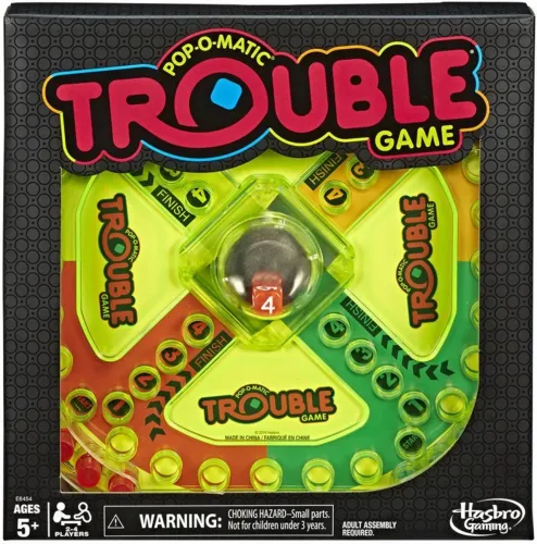 Image of HASBRO GAMING Trouble Neon Pop Board Game