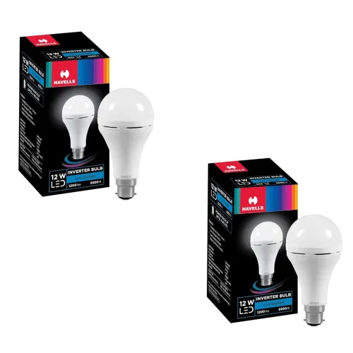 Image of Havells 12W LED B22 Emergency Bulb PO2