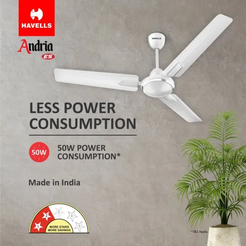 Image of HAVELLS Andria ES 1200 mm 3 Blade Ceiling Fan