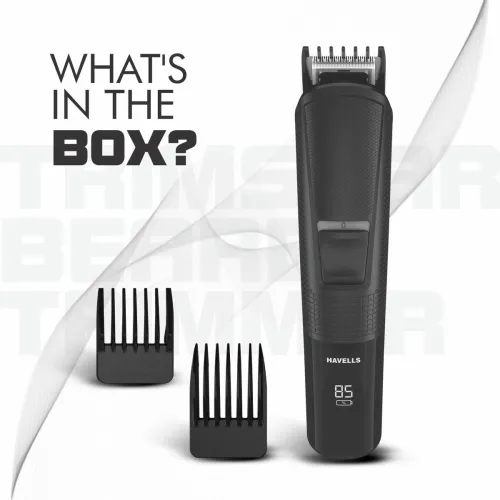 Image of HAVELLS BT4441 Trimmer 120 min Runtime 9 Length Settings (Black).