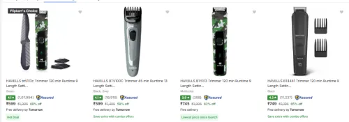 Image of HAVELLS bt5113c Trimmer & Body Groomer Starting at ₹599