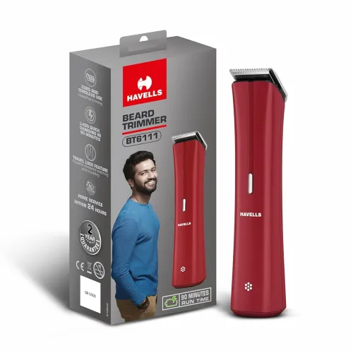 Image of Havells BT6111 Beard Trimmer, 90min Runtime, 13 Settings