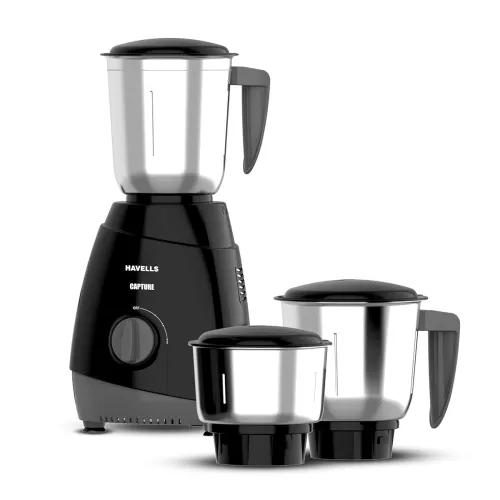 Image of Havells Capture 500W Mixer Grinder (3 Jars)