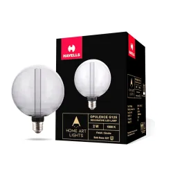 HAVELLS Decorative Bulb-OPULENCE G125 SMOKE 2W E27 LAMP