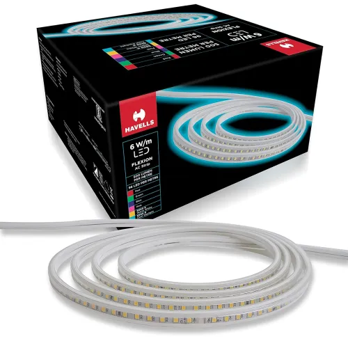 Image of Havells Flexion LED AC Rope 96DStrip RED IP65