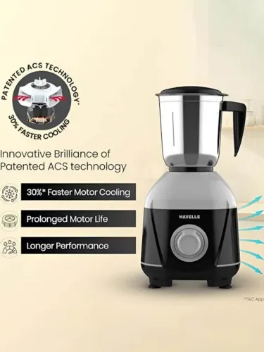 Image of Havells Mixwell -N 500W 3 Jar Mixer Grinder