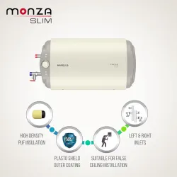 Havells Monza Slim 15 (Right) Litre Storage Water Heater (Geyser) |