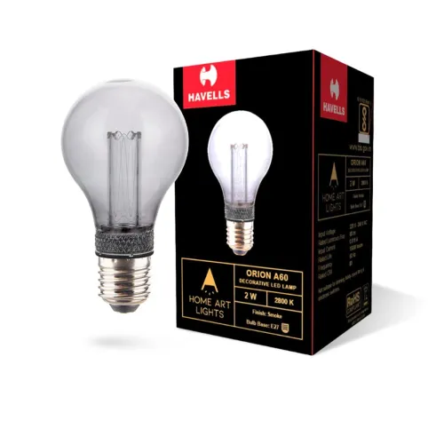 Image of HAVELLS ORION A60 SMOKE 2W 2800K E27 Lamp