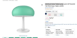 HAVELLS Solar Table Lamp