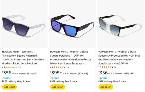 Image of Hawkers Sunglasses minimum 93% Discount
