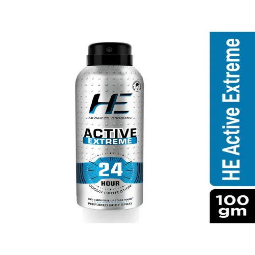 Image of HE Men Active Extreme Perfumed Body Spray Deodorant - 100g