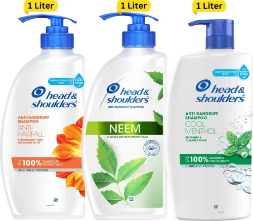 Image of Head and Shoulders Anti- Hairfall ,Neem, Anti Dandruff and Cool Menthol Shampoo