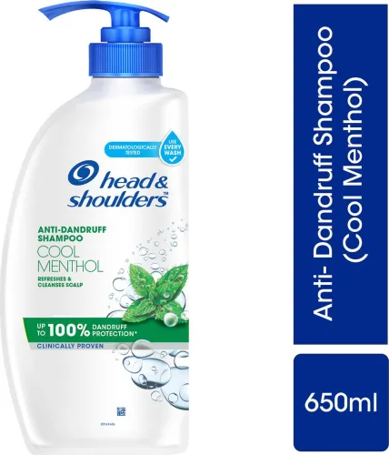 Image of HEAD & SHOULDERS Cool Menthol Anti-Dandruff Shampoo 650ml