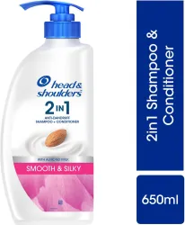 Head & Shoulders Smooth & Silky 2-in-1 Anti-Dandruff Shampoo + Conditioner (650 ml)