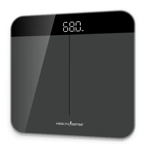 Image of HealthSense Digital Weighing Scale (PS 120, Step-On Tech)