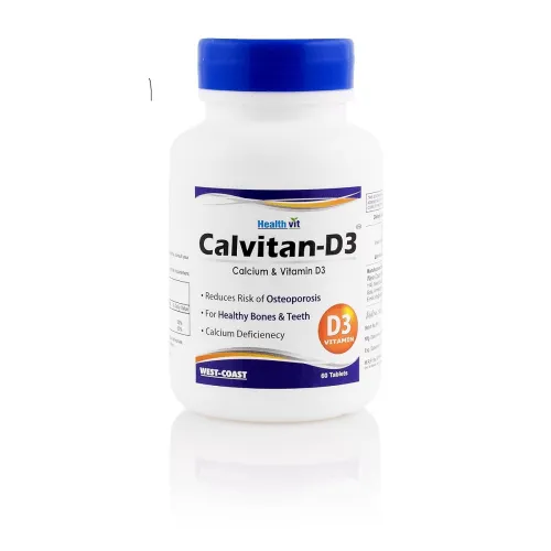Image of Healthvit Calvitan-D3 Calcium 60 Count (Pack 2)