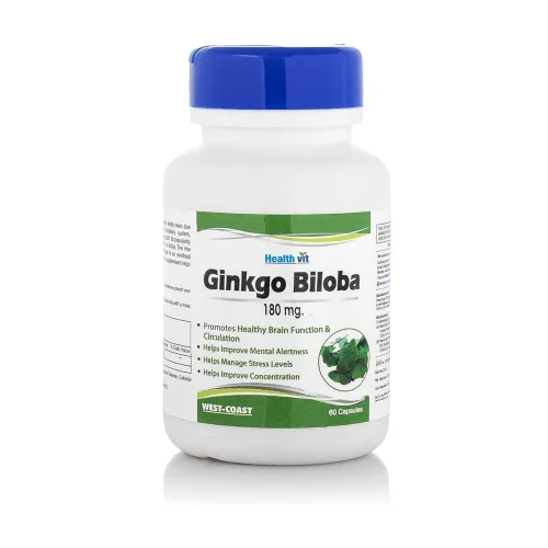 Image of Healthvit Ginkgo Biloba 180mg, 60 Capsules