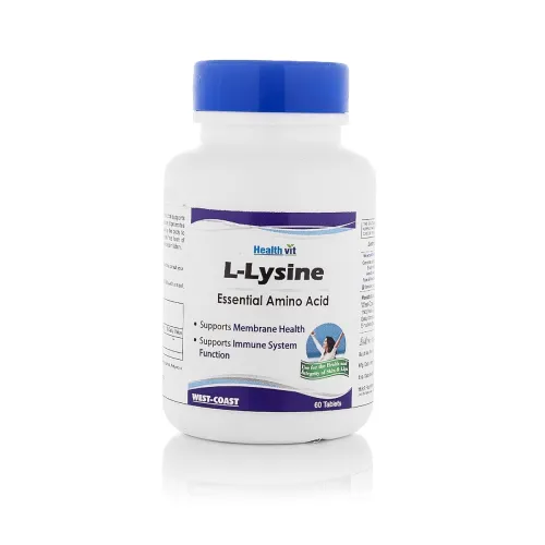 Image of Healthvit L-Lysine 500mg Essential Amino Acid | 60 Tablets