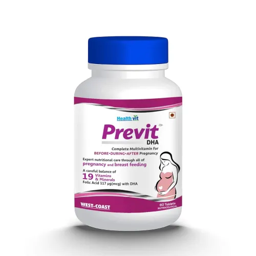 Image of Healthvit Previt Prenatal Complete Multivitamin 60 Tablets