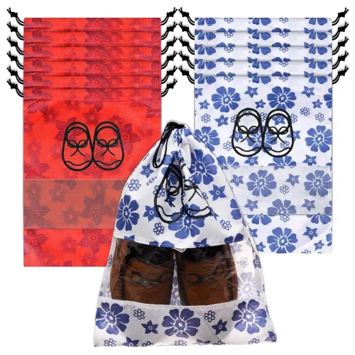 Image of Heart Home Shoe Cover with Drawstring Po12