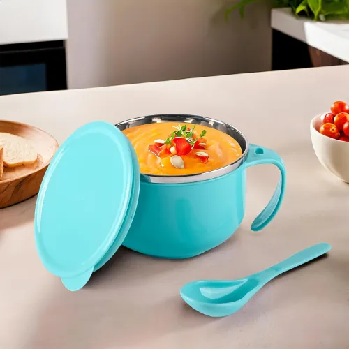 Image of Heart Home stainless steel soup bowl 600 ml