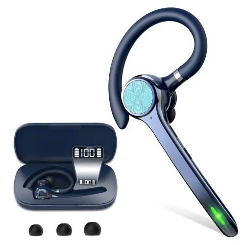 Image of HEIBAS Bluetooth Headset, Wireless Bluetooth Earpiece