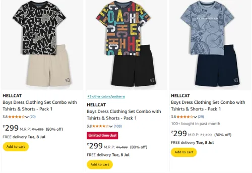 Image of HELLCAT Boy's Clothing Minimum 80% Discount 
