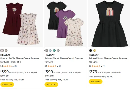 Image of HELLCAT Girl's Clothing Upto 90% Discount 
