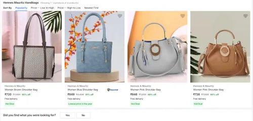 Image of Hennes Mauritz Handbags Minimum 80% Discount