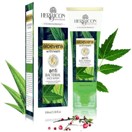 Image of Herbicon Aloe Vera with Neem Anti Bacterial Face Wash