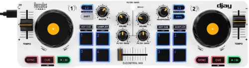 Image of HERCULES DJCONTROL MIX WORLDWIDE Wired DJ Controller.
