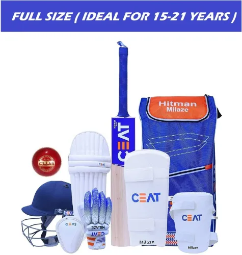 Image of HF HITMAN MILAZE Full Size Complete Cricket Kit