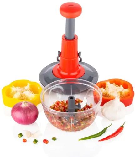 Image of High Quality 3 Blade Hand Push Chopper 650ML .