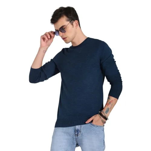 Image of HIGH STAR Men's Cotton Round Neck Sweater