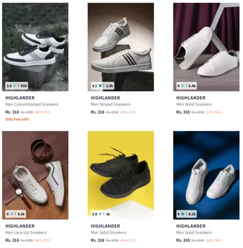 Image of Highlander Casual Shoes @ Flat 84% Discount