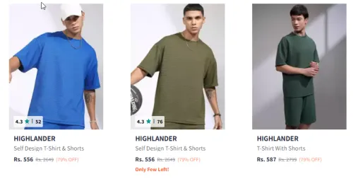 Image of Highlander Men Fashion Tshirt Minimum 70% Discount