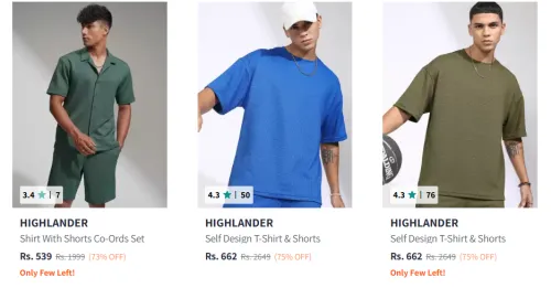 Image of Highlander Men Fashion Tshirt Starting @ ₹539