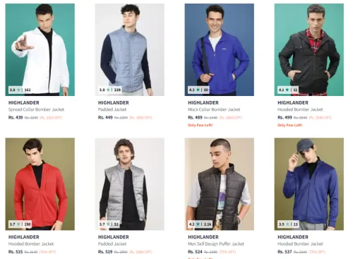 Image of Highlander Men Jackets Starting At ₹439 .