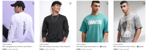 Image of Highlander Men's T-shirts minimum 70% Discount