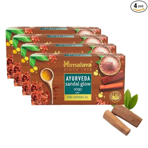 Image of Himalaya Ayurveda Sandal Glow Soap, 75Gm* Pack of 4