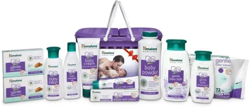 Image of HIMALAYA HAPPY BABY GIFT BASKET (9 IN 1) (White)