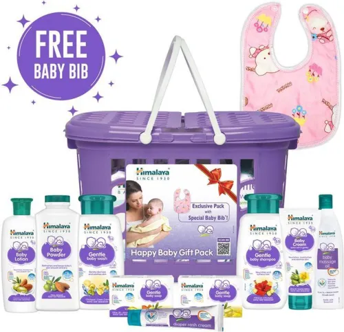 Image of HIMALAYA Happy Baby Gift Pack with Baby Bib