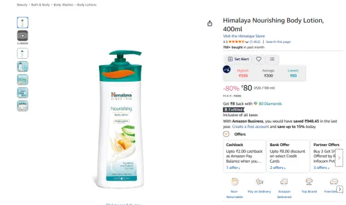 Image of Himalaya Nourishing Body Lotion, 400ml
