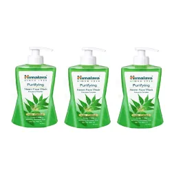 Himalaya Set of 3 Purifying Neem Face Wash to Prevent Pimples - 400 ml Each
