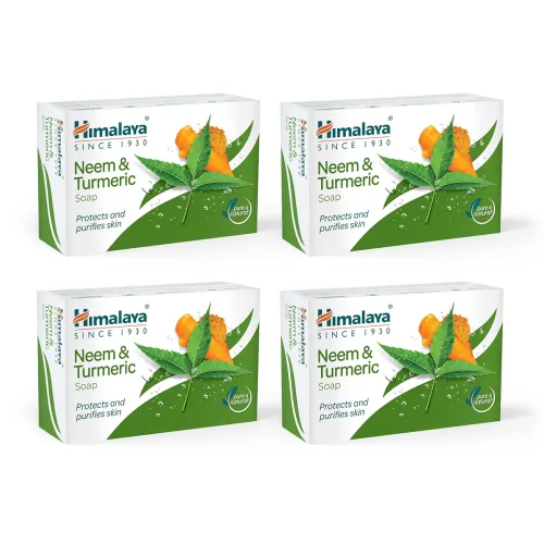 Image of Himalaya Soap, Neem & Turmeric, 75g (Pack of 4)