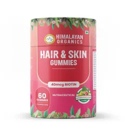 Himalayan Organics Biotin - Hair & Skin Gummies For Men and Women - 60 Gummies