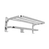 Hindware Bathroom Accessories-Stainless Steel 304 Grade Folding Towel Rack for Bathroom.