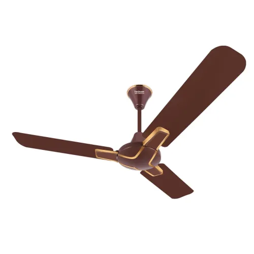 Image of Hindware Smart Appliances Alita Bakers Brown 1200MM Ceiling Fan for Home Star Rated 380 RPM Energy Efficient High-Speed 