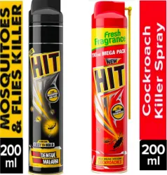 Hit Mosquitoes & flies killer And cockroaches killer ** (200+200)ml (2 x 200 ml)