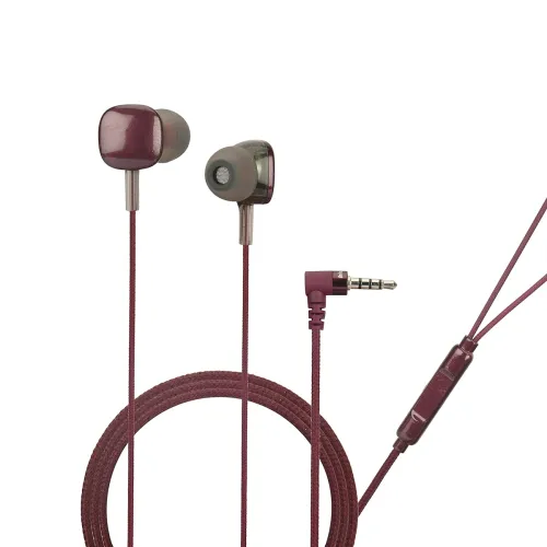 Image of Hitage HB-1413 Wired Earphones – Extra Bass (Purple)